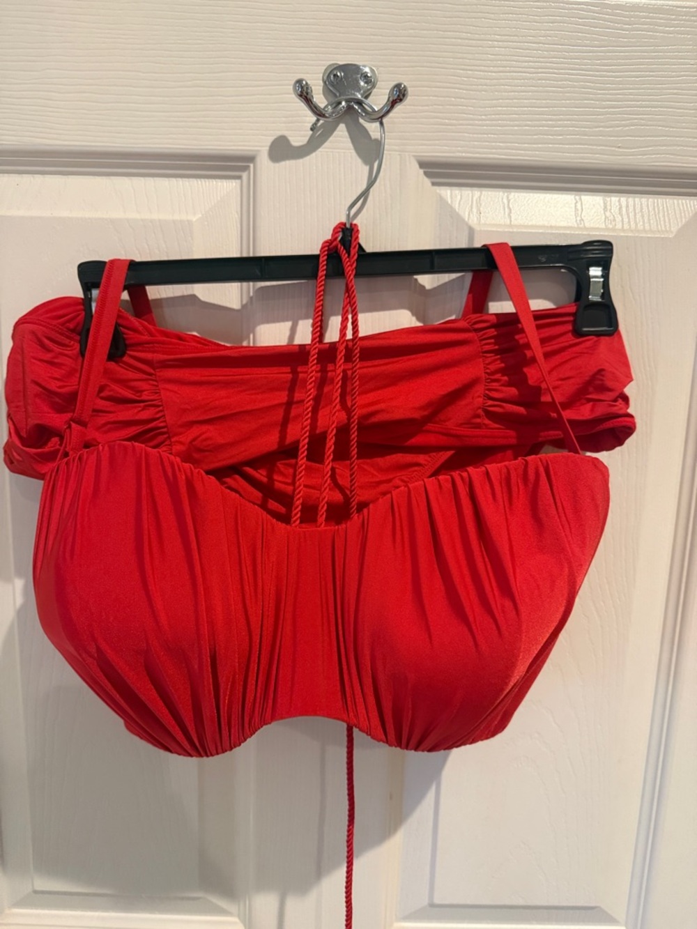 Panache Red Ruched Bikini 3 in 1